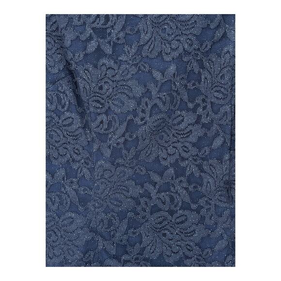 Alex Evenings Dress Mixed Media Fit flare blue size 6 - Picture 5 of 9